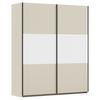 Schwebetürenschrank Neo Weiß Champagner B: 175 cm - Champagner/Alufarben, MODERN, Holzwerkstoff (175/210/59cm) - Rauch Möbel