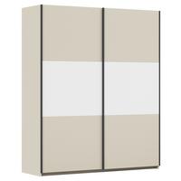Schwebetürenschrank Neo Weiß Champagner B: 175 cm - Champagner/Alufarben, MODERN, Holzwerkstoff (175/210/59cm) - Rauch Möbel