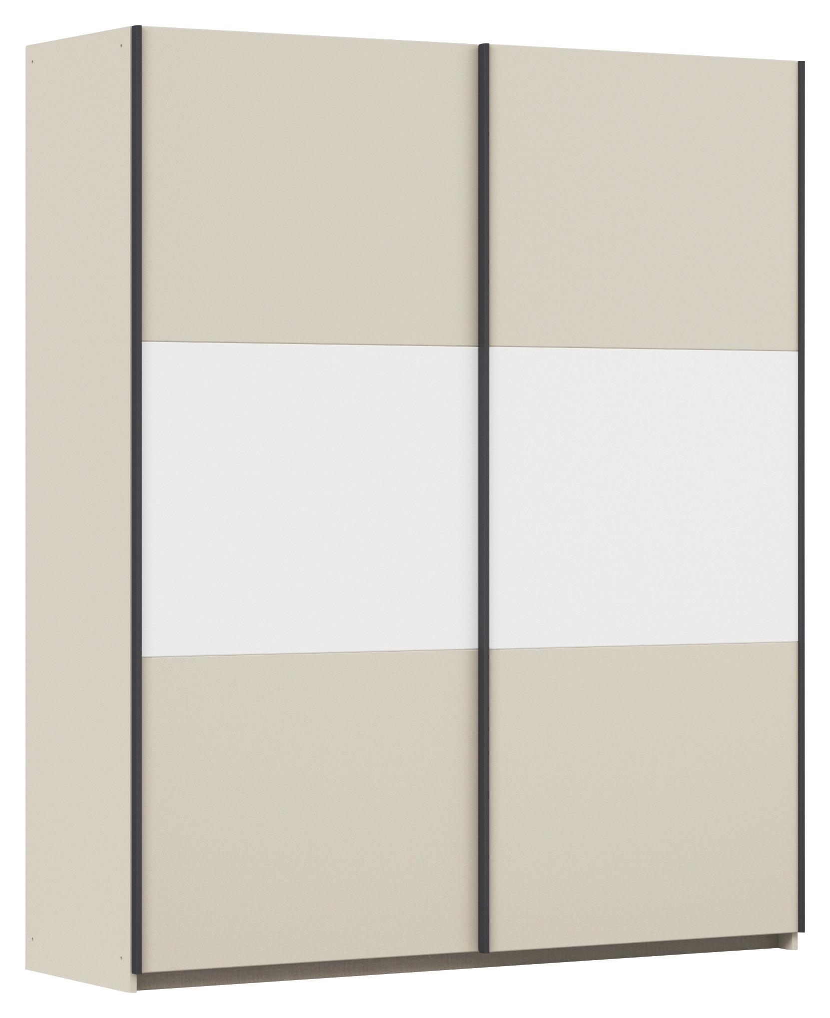 Schwebetürenschrank Neo Weiß Champagner B: 175 cm