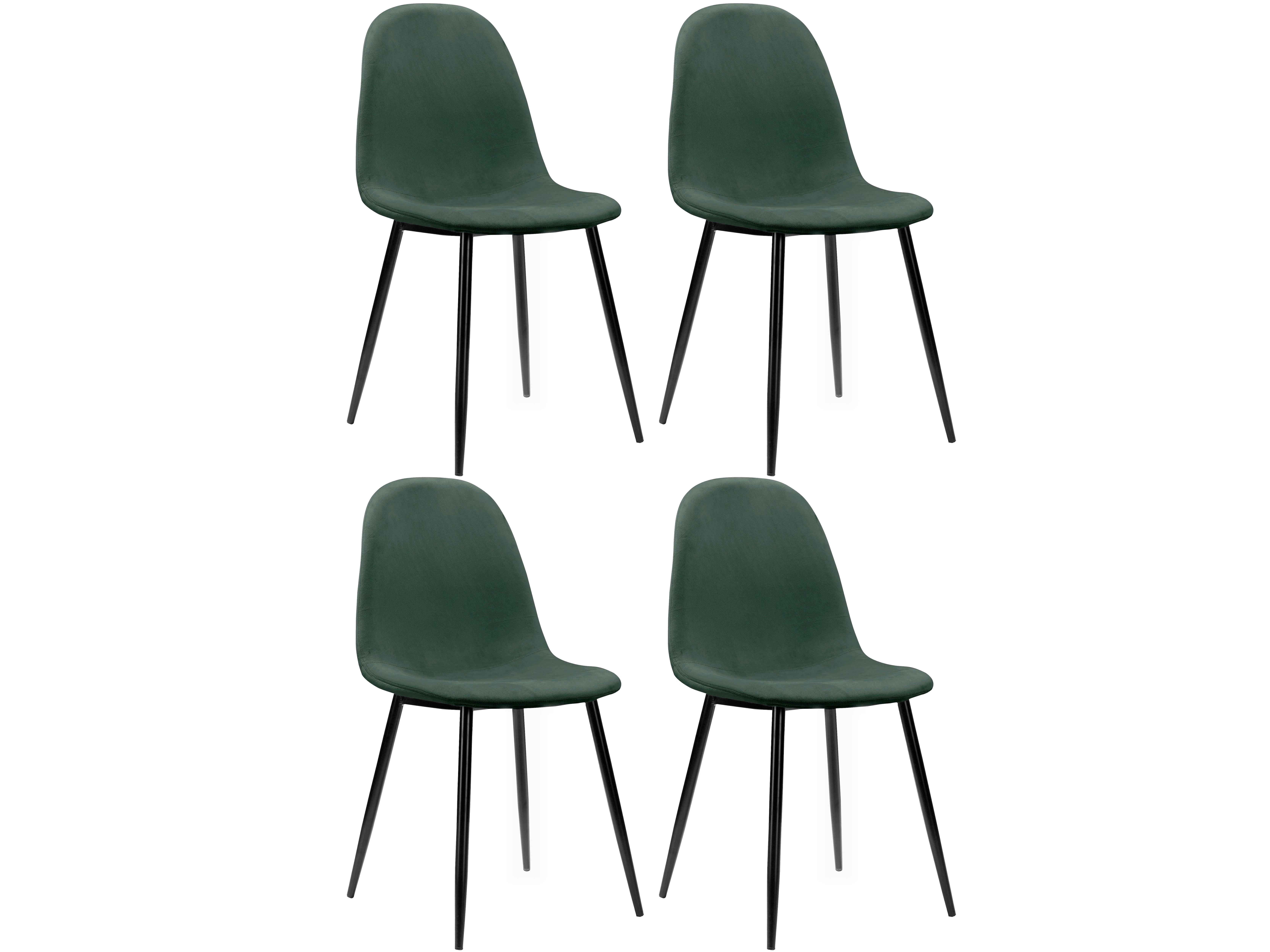 STUHL-SET Monza Dunkelgrün B: 44cm 4-tlg