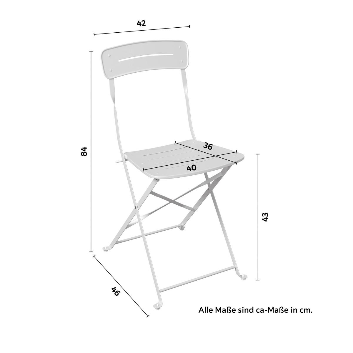 BALKÓNOVÁ ZOSTAVA OLGA - béžová, Basics, kov (46/46/84cm) - Mömax