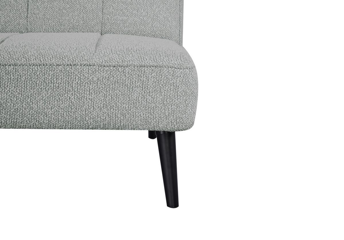 Schlafsofa Lino Grau B: 192 cm - Schwarz/Grau, Design, Holz/Textil (192/82/90cm) - Livetastic