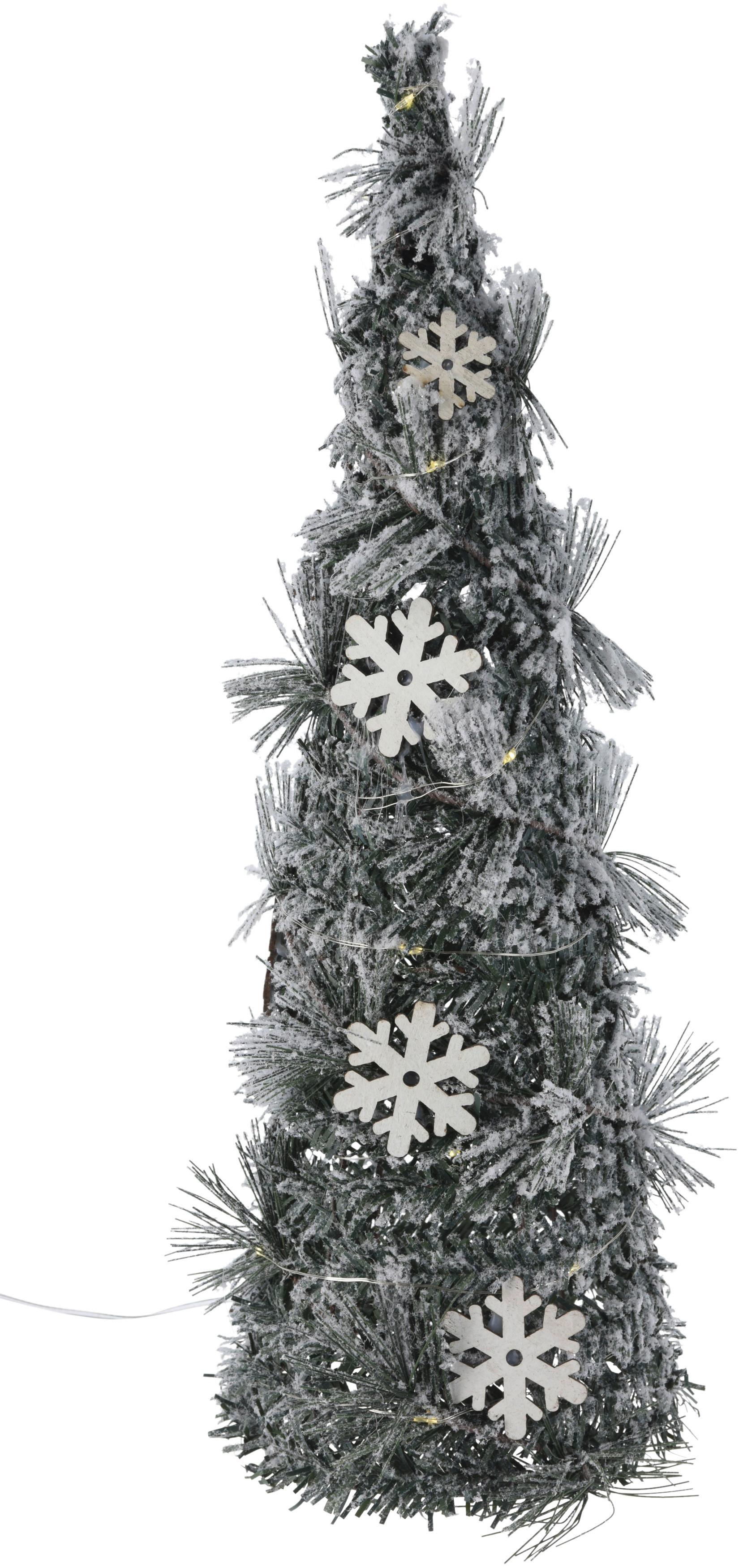 WEIHNACHTSBAUM 20 LED, Indoor - Weiß/Grün, KONVENTIONELL, Kunststoff (12/40cm)