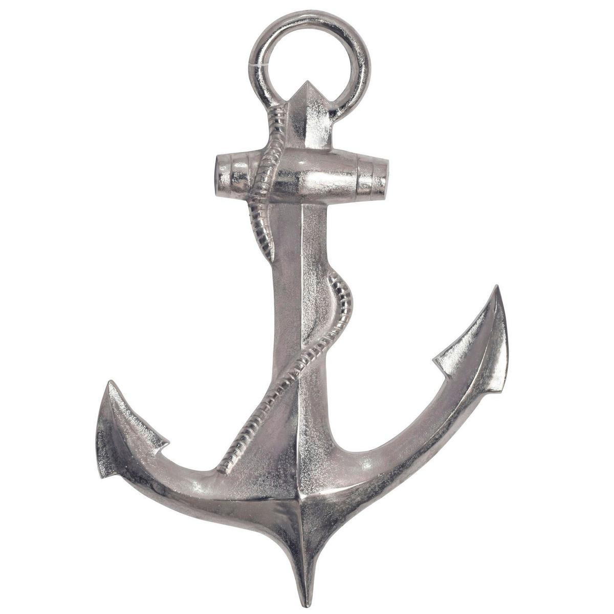 Wanddeko Silberfarben B: 47 Cm - Silberfarben, Design, Metall (47/70/4cm) - Livetastic