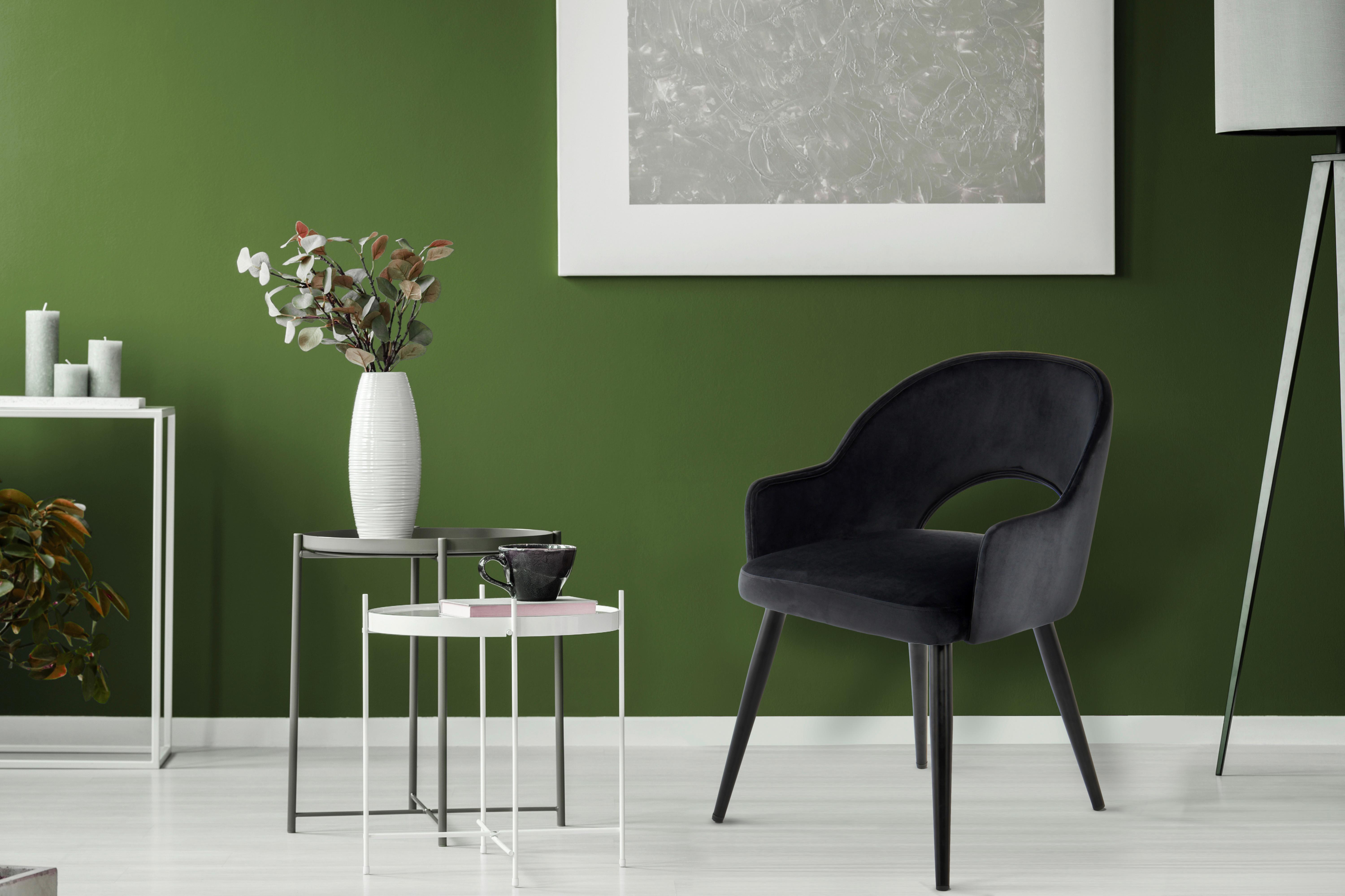 SADA ŽIDLÍ S PODRUČKAMI JORIS - černá, Moderní, kov/textil (55/77/58cm) - MID.YOU