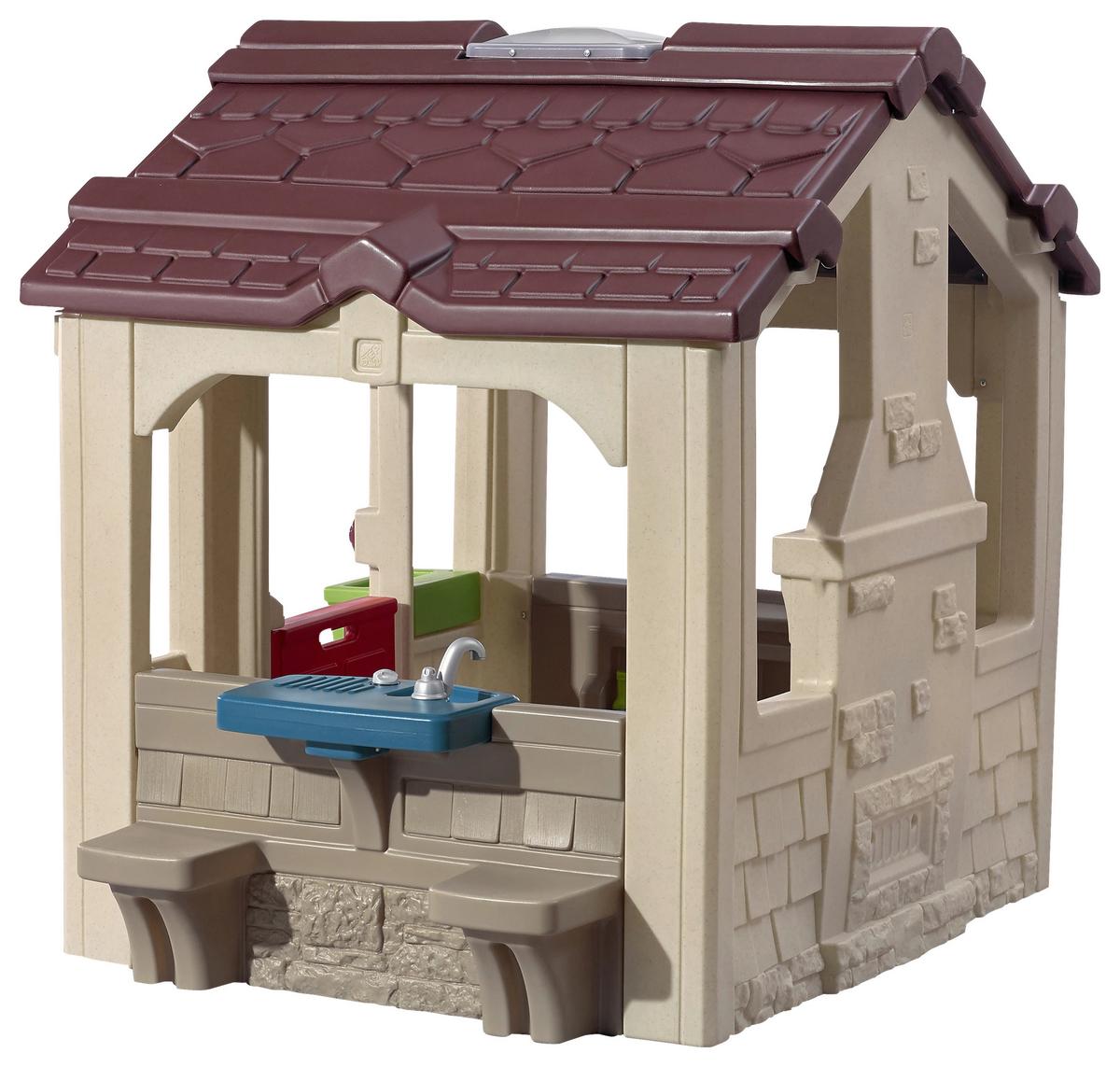 Spielhaus 867400 - Beige/Braun, KONVENTIONELL, Kunststoff (149,2/147/127cm) - Ambia Garden