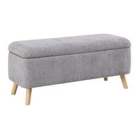 SEDACÍ LAVICE JENSON -EXKLUSIV- - šedá/přírodní barvy, Moderní, dřevo/textil (100/43/40cm) - Mömax