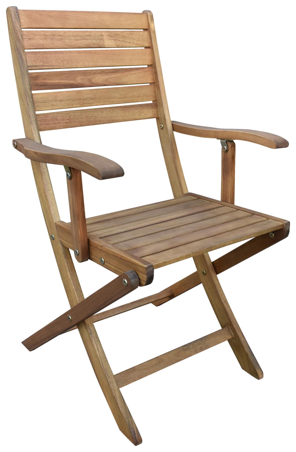 Gartengarnitur 7-tlg. Kiel Holz - Teakfarben, Natur, Holz (160-220/100/74cm) - James Wood