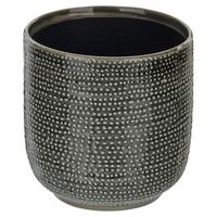 Obal na květináč MOOD - šedá, keramika (12,5/13cm) - Mömax