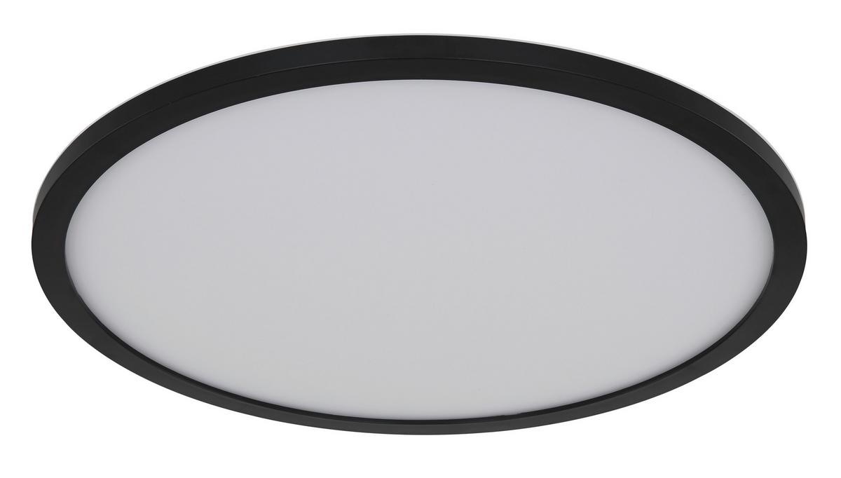 LED-Deckenleuchte 41562-24brgb - Opal/Schwarz, Design, Kunststoff (42/2,5cm) - Globo