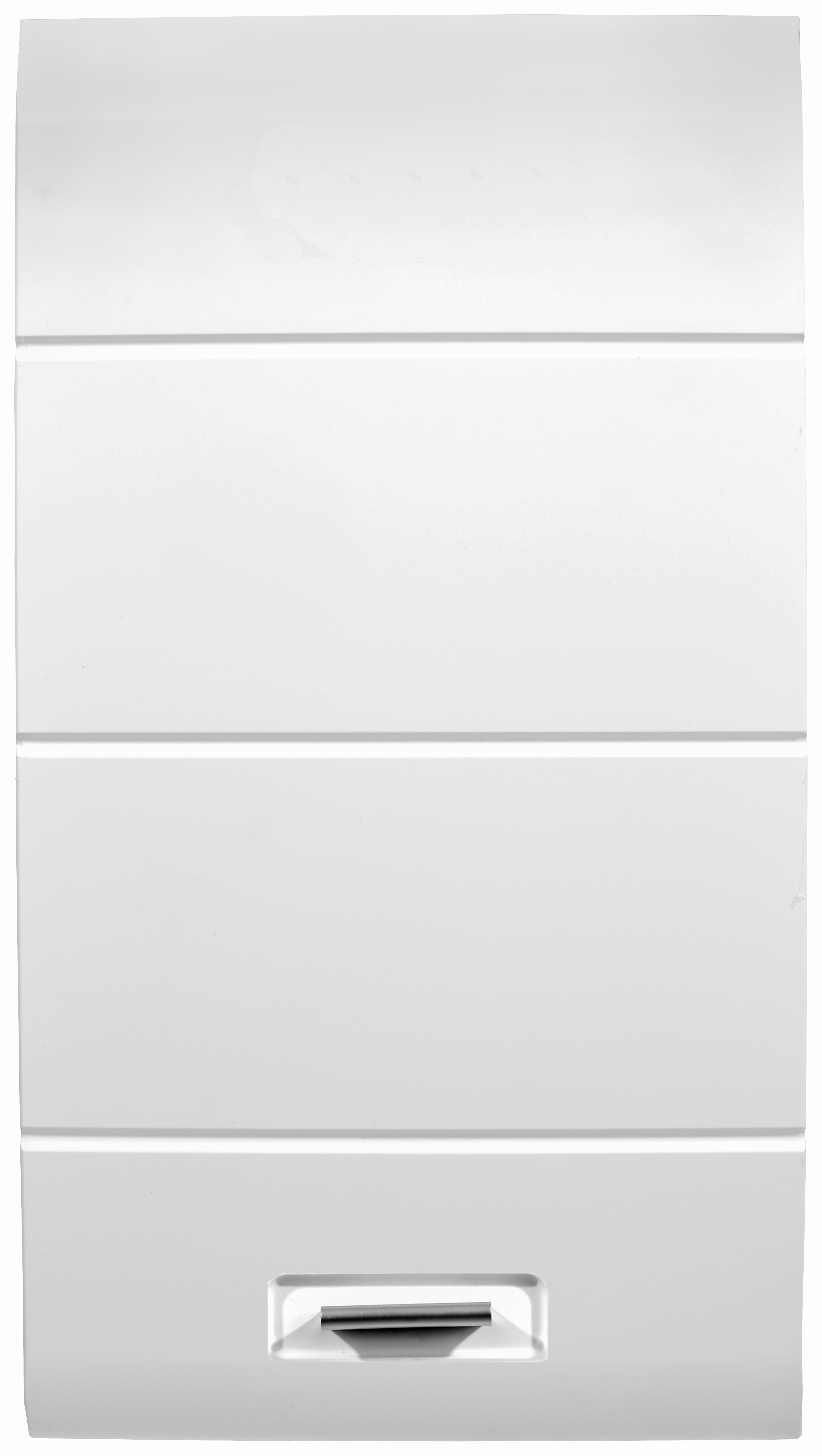 Hängeschrank Pearl B: 40cm, Weiß - Schwarz/Weiß, KONVENTIONELL, Glas/Holzwerkstoff (40/70/22,6cm)