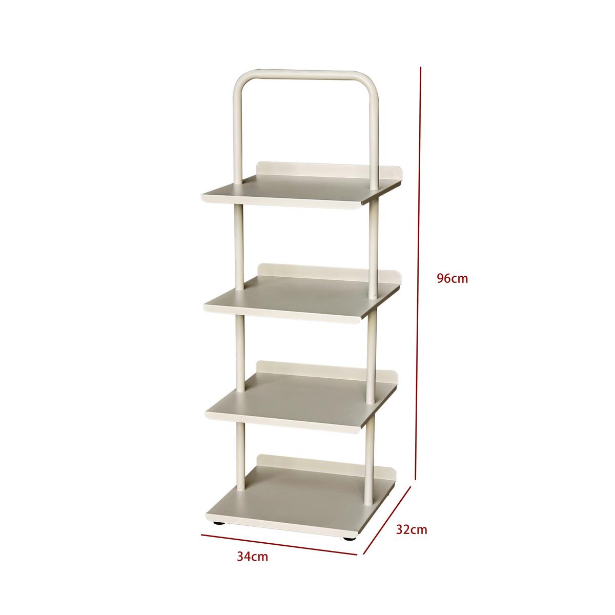 REGÁL JULIA -EXKLUSIV- - čierna/kašmírová, Modern, kov/plast (34/96/32cm) - Mömax