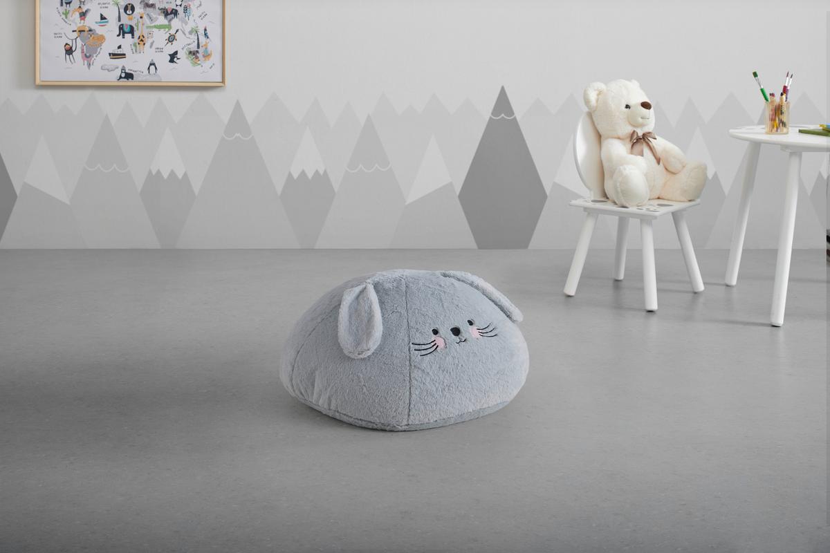 SEDACÍ PODUŠKA SNUGGLE -TREND- - šedá, Moderní, textil (56/26/56cm) - Premium Living