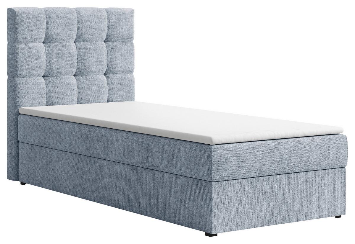 BOXBETT Oslo Blau 90x200cm - Blau, MODERN, Holz/Kunststoff (90/200cm) - MID.YOU