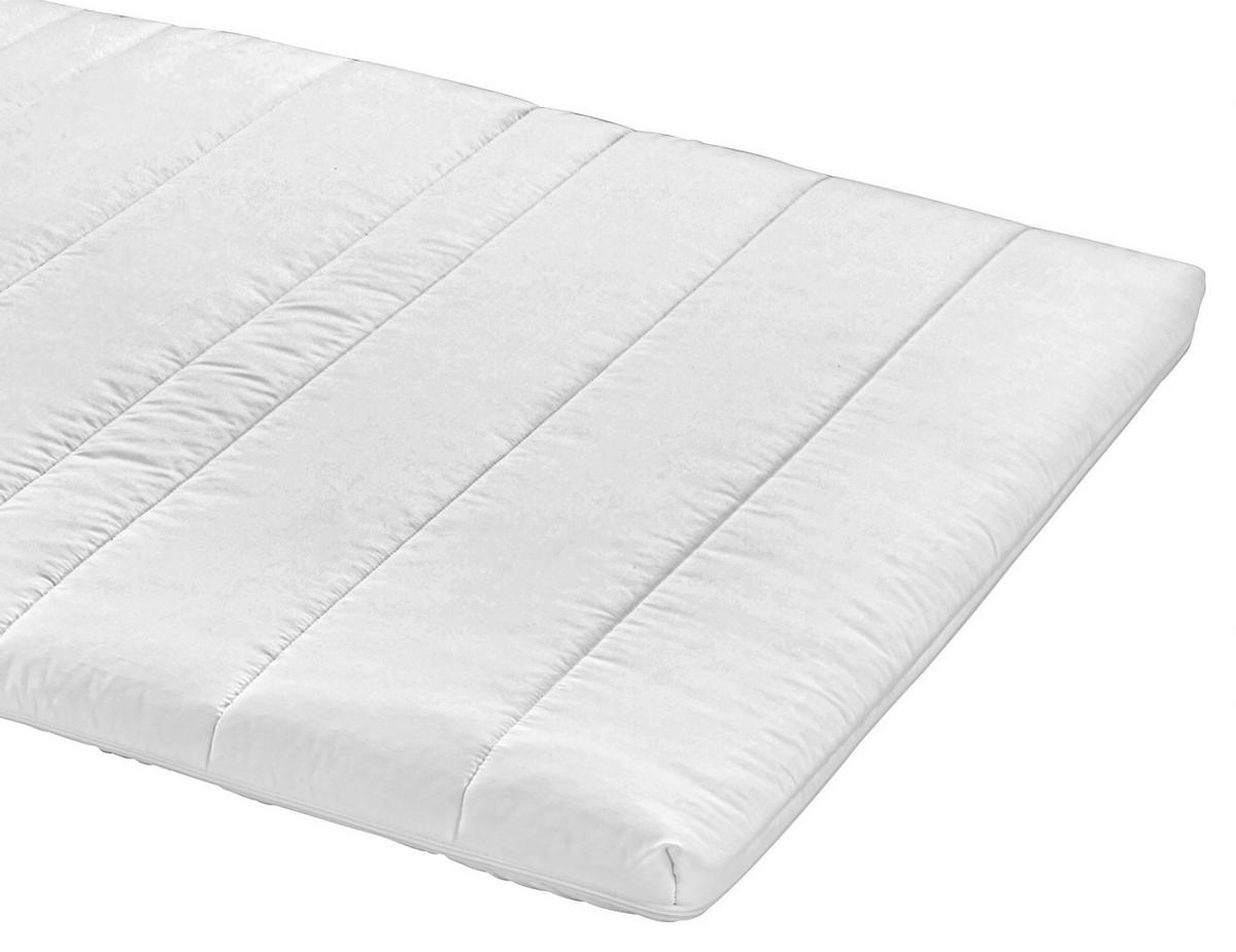 Topper Ingo 90x200 cm Komfortschaumkern - Weiß, Textil (90/200cm) - Primatex