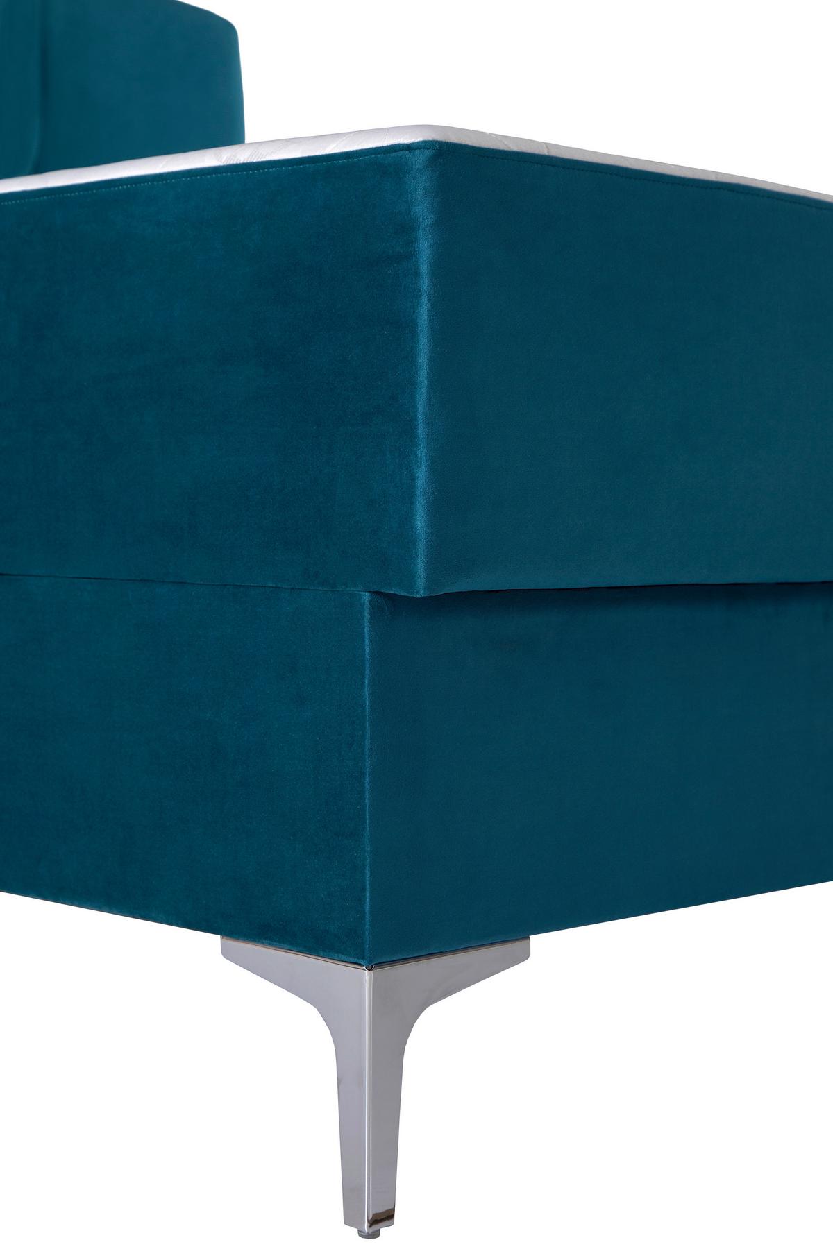 Kárpitozott Ágy Marbella New 160/200 Cm - kék/szürke, Modern, faalapú anyag/textil (164/212/120cm) - Based
