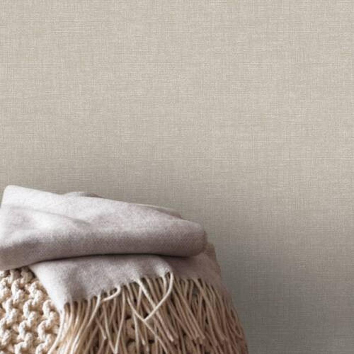 Vliestapete 118155 - Taupe, Basics, Papier/Kunststoff (52/1000cm)