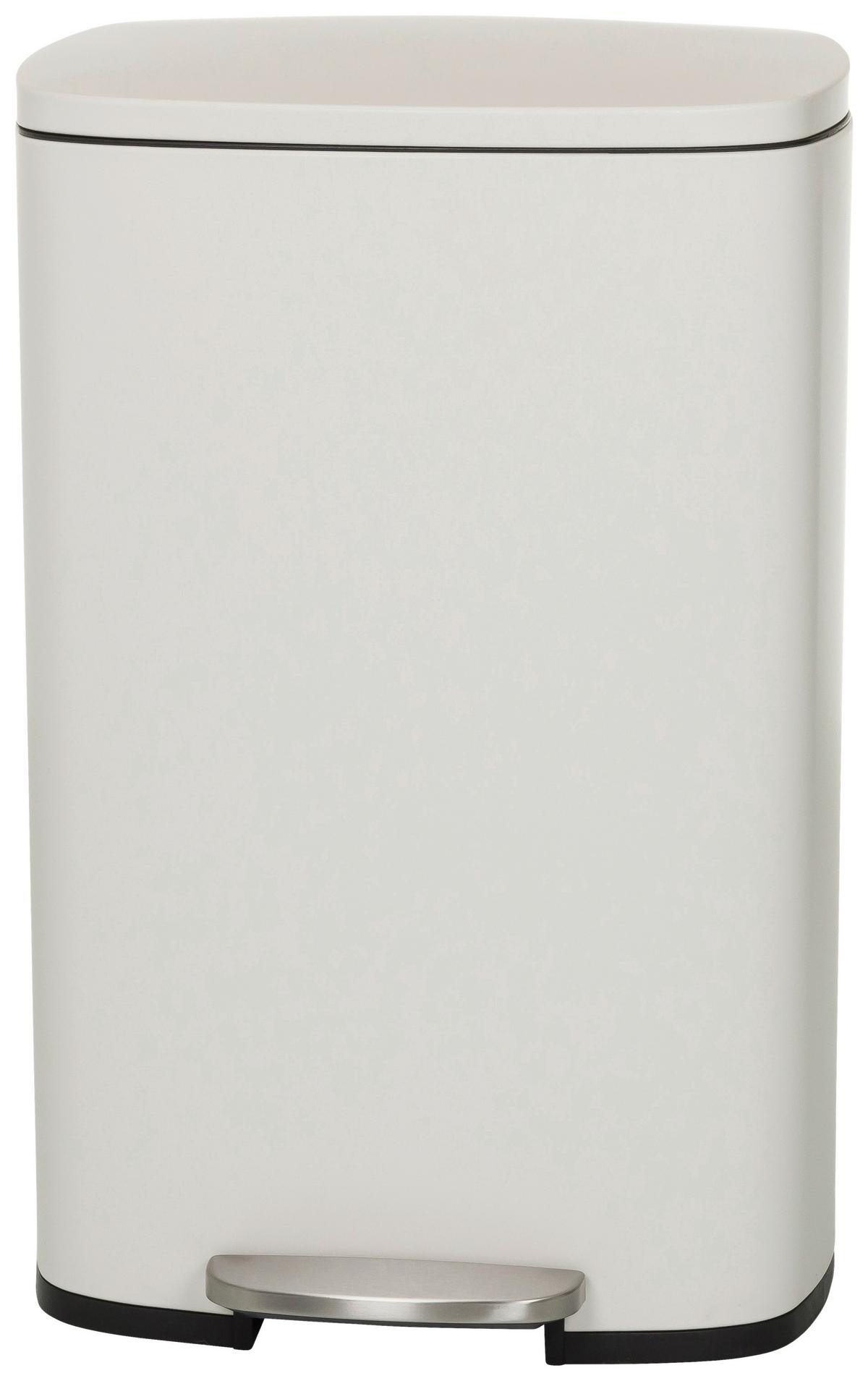 Abfallsammler Clean Xv Schwarz B: 30 cm - Beige/Schwarz, MODERN, Kunststoff/Metall (30/64/42,5cm) - MID.YOU