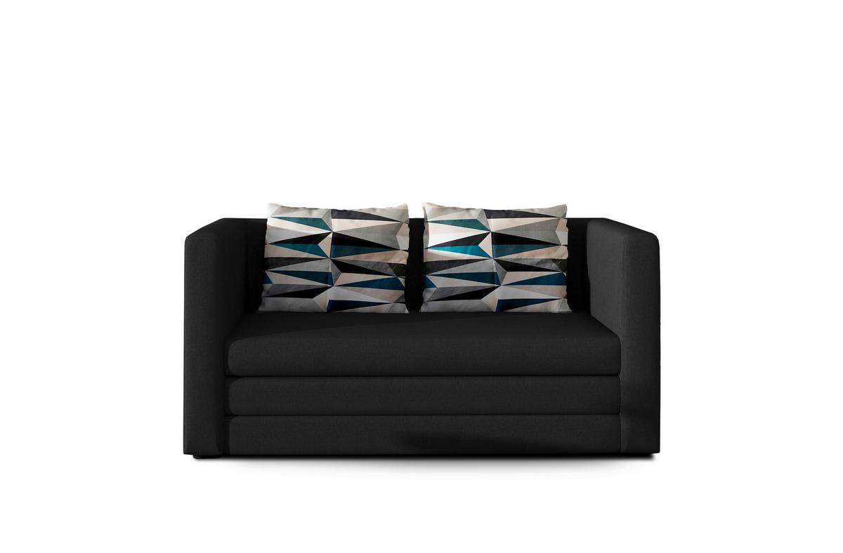 Schlafsofa Neva Anthrazit, B: 132 Cm - Anthrazit/Schwarz, Design, Textil (132/62/70cm) - MID.YOU