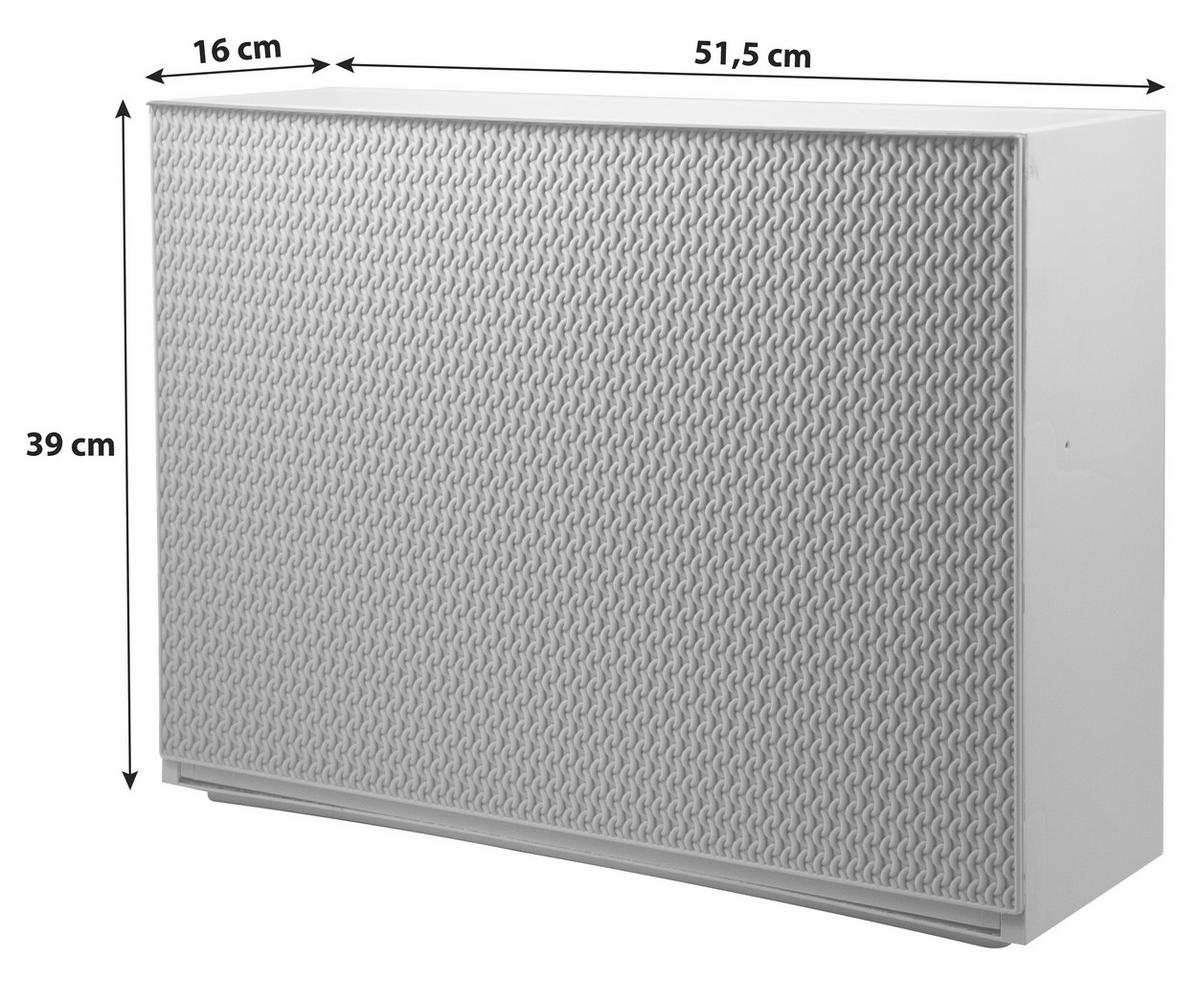 Schuhkipper Strick 2-3 Paare Blau/weiß B: 16 Cm - Blau/Weiß, Basics, Kunststoff (51,5/16/39cm)