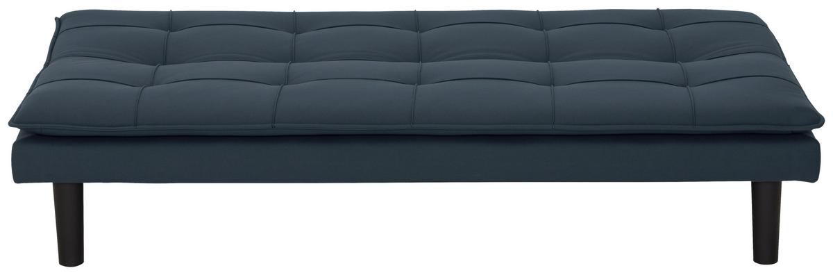 Schlafsofa Oslo - Blau/Schwarz, Basics, Textil (180/79/91cm) - P & B