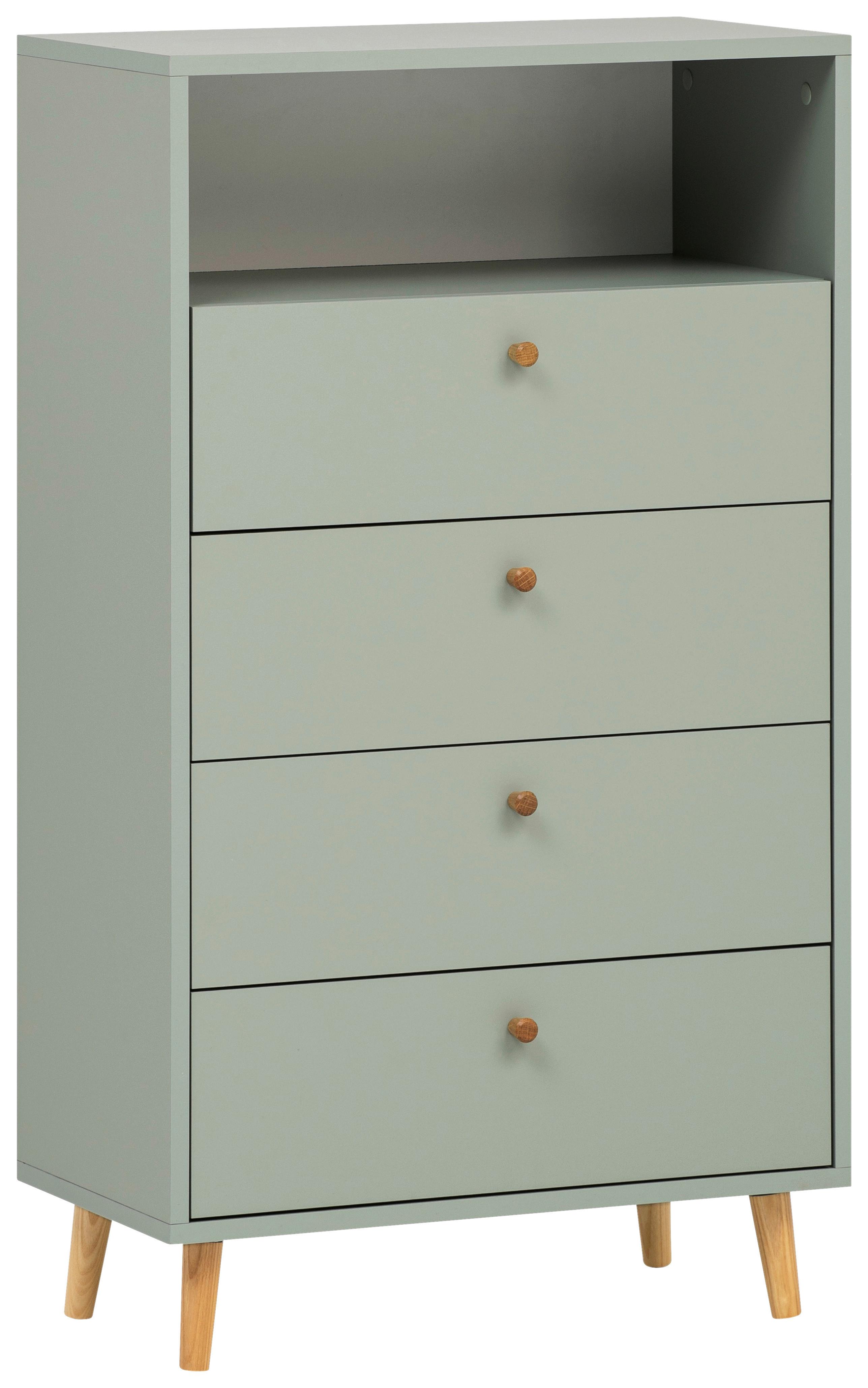 HIGHBOARD Bjarne, Grün B: 60,2 cm - Grün, Design, Holzwerkstoff (60,2/104,4/33,05cm) - MID.YOU