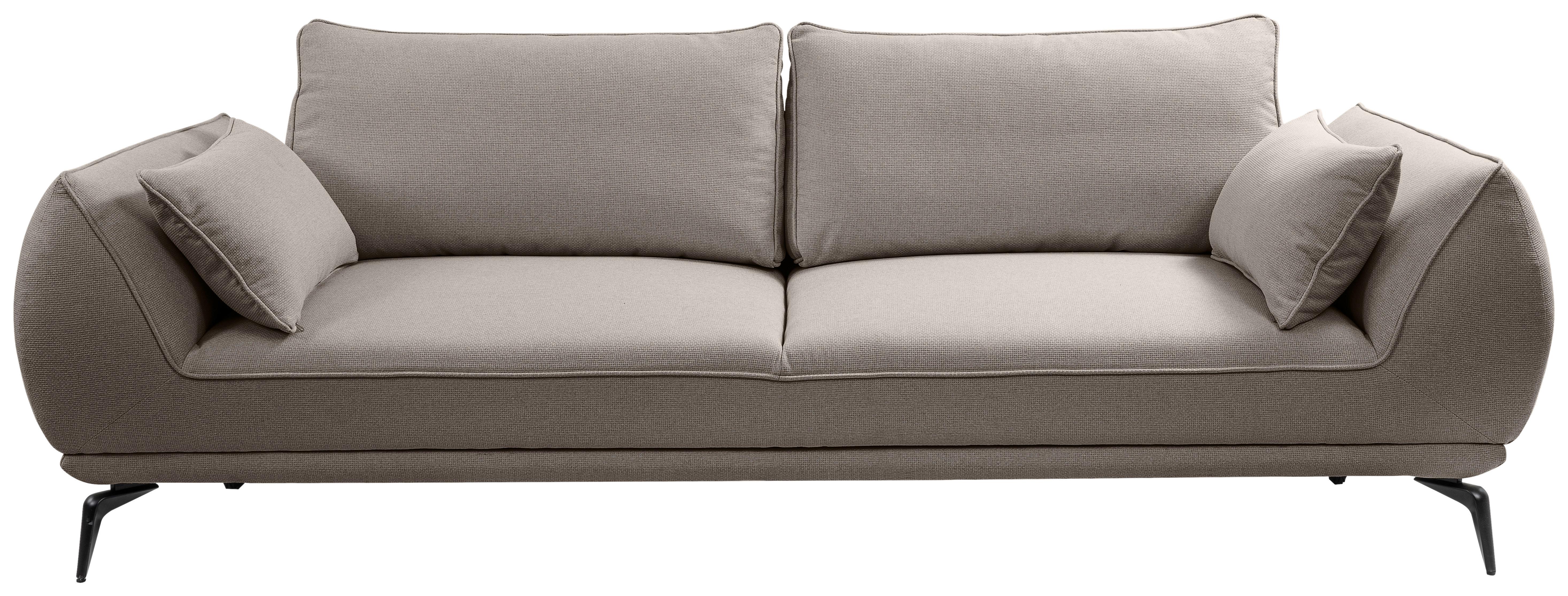 3-Sitzer-Sofa Cavo, Hellbraun B: 249 cm - Hellbraun/Creme, MODERN, Textil (249/86/118cm) - MID.YOU