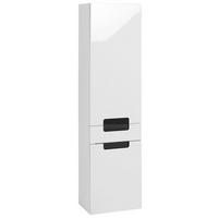 Hochschrank mit Türdämpfer Siena 40cm Weiß/Anthrazit - Anthrazit/Weiß, MODERN, Holzwerkstoff (40/154/27cm) - Held