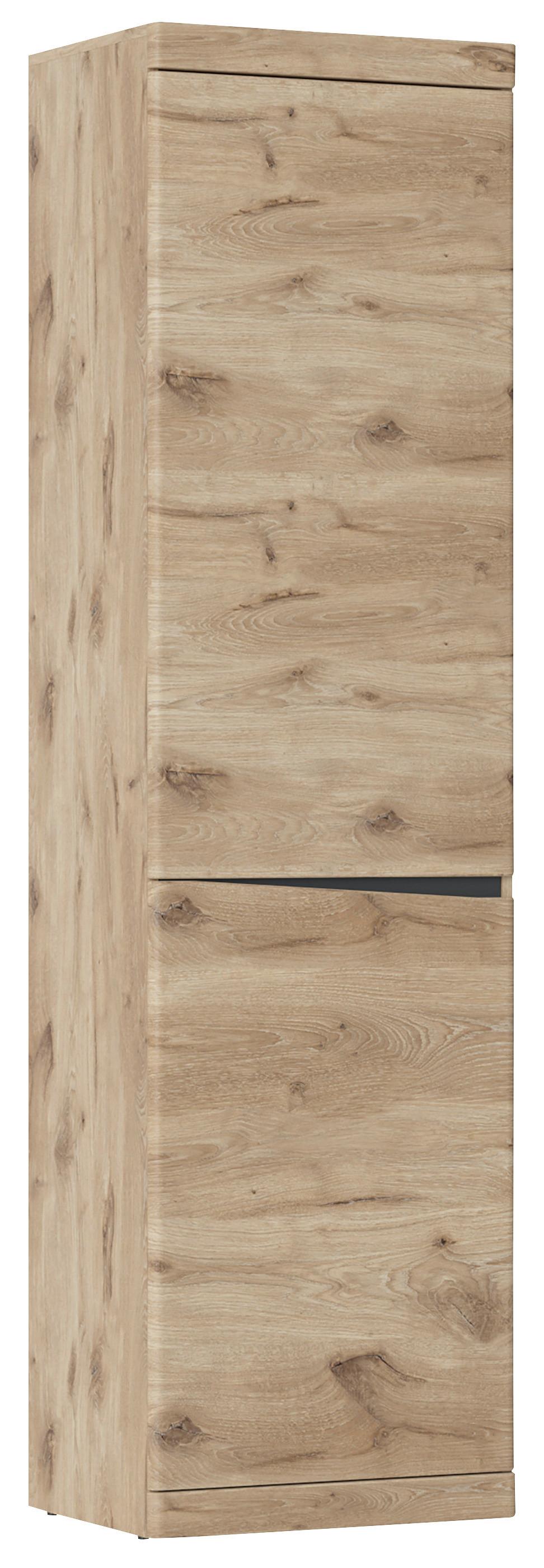Garderobenschrank Twist B: 54 Cm, Viking Eiche Dekor - Eichefarben/Anthrazit, MODERN, Holzwerkstoff (54/196,5/39,9cm)