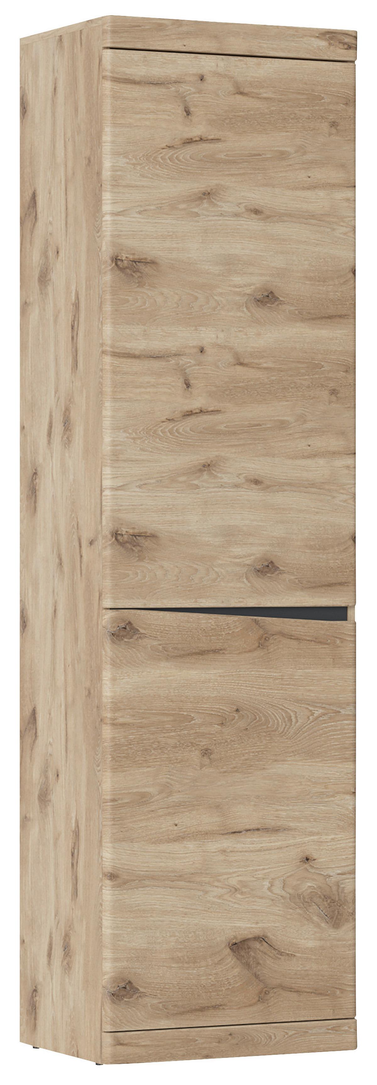 Garderobenschrank Twist B: 54 Cm, Viking Eiche Dekor - Eichefarben/Anthrazit, MODERN, Holzwerkstoff (54/196,5/39,9cm)