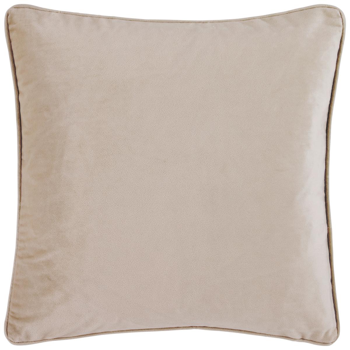 DEKORAČNÍ POLŠTÁŘ Viola, 45/45cm, hnědavě šedá - šedobéžová, Romantický / Rustikální, textil (45/45cm) - Modern Living