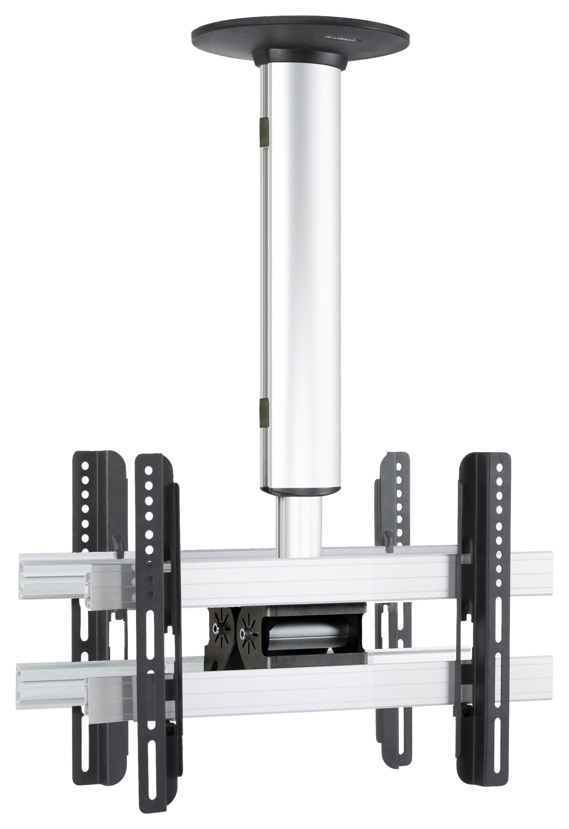 TV- Halterung cm Silberfarben B: 42 cm - Silberfarben, MODERN, Metall (42/50/19cm) - MID.YOU