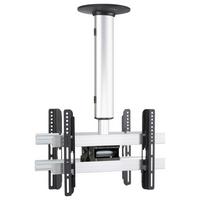 TV- Halterung cm Silberfarben B: 42 cm - Silberfarben, MODERN, Metall (42/50/19cm) - MID.YOU