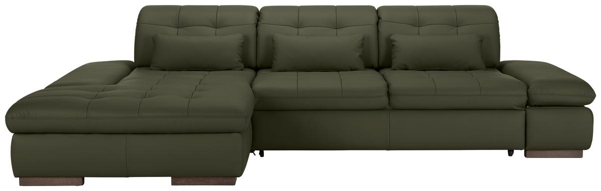 Rohová sedačka SANFINO, levá, antracitová pravá kůže - barvy chromu/antracitová, Konvenční, kov/kůže (199/305cm) - Premium Living