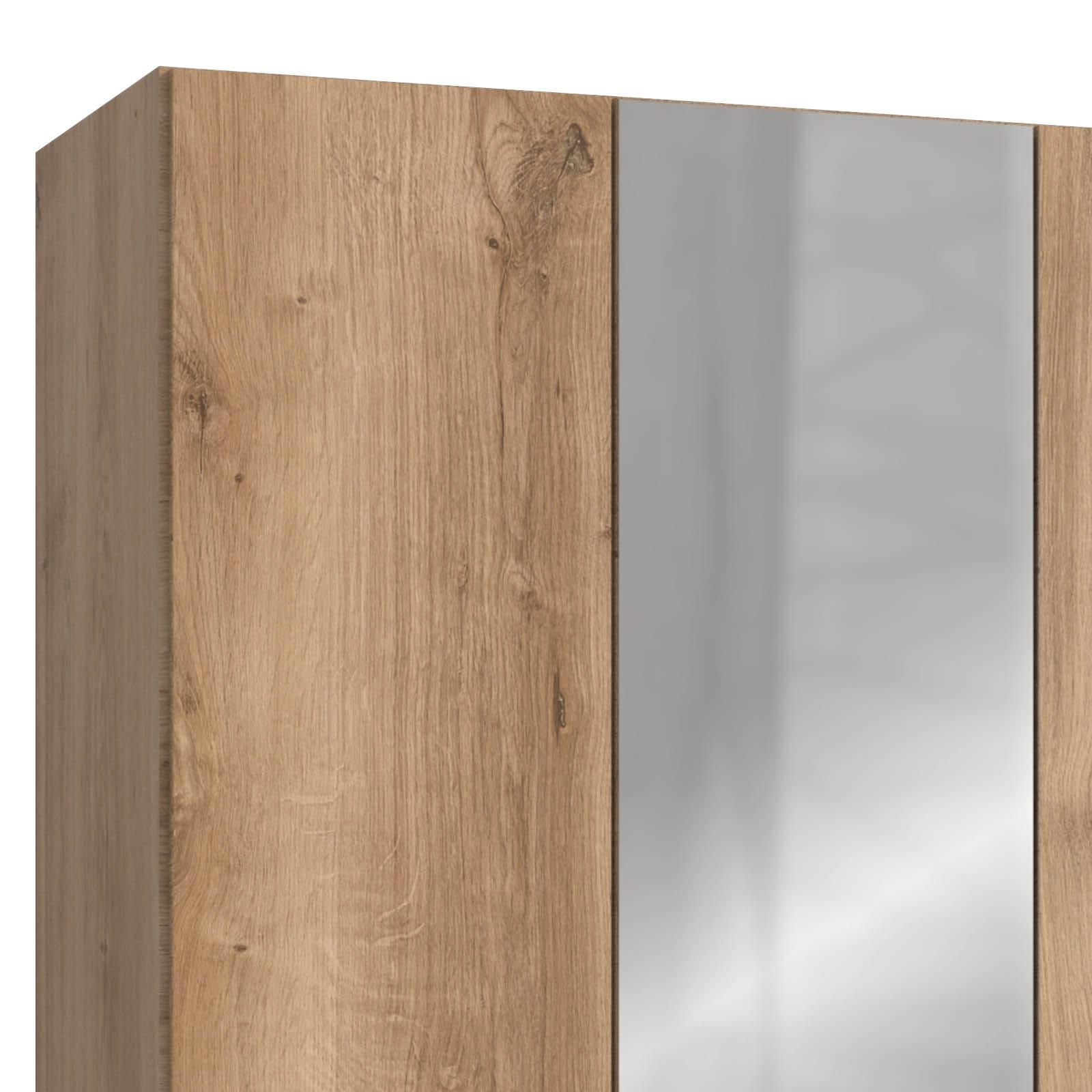 Drehtürenschrank mit Laden B: 150 cm Level, Eiche Dekor - Eichefarben, MODERN, Holzwerkstoff (150/236/58cm) - MID.YOU