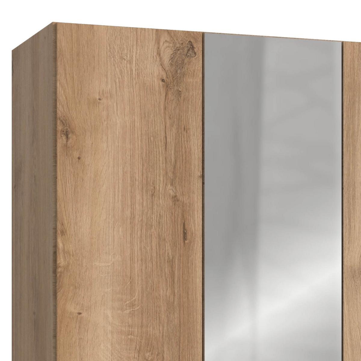 Drehtürenschrank Mit Laden B: 150 Cm Level, Eiche Dekor - Eichefarben, MODERN, Holzwerkstoff (150/236/58cm) - MID.YOU