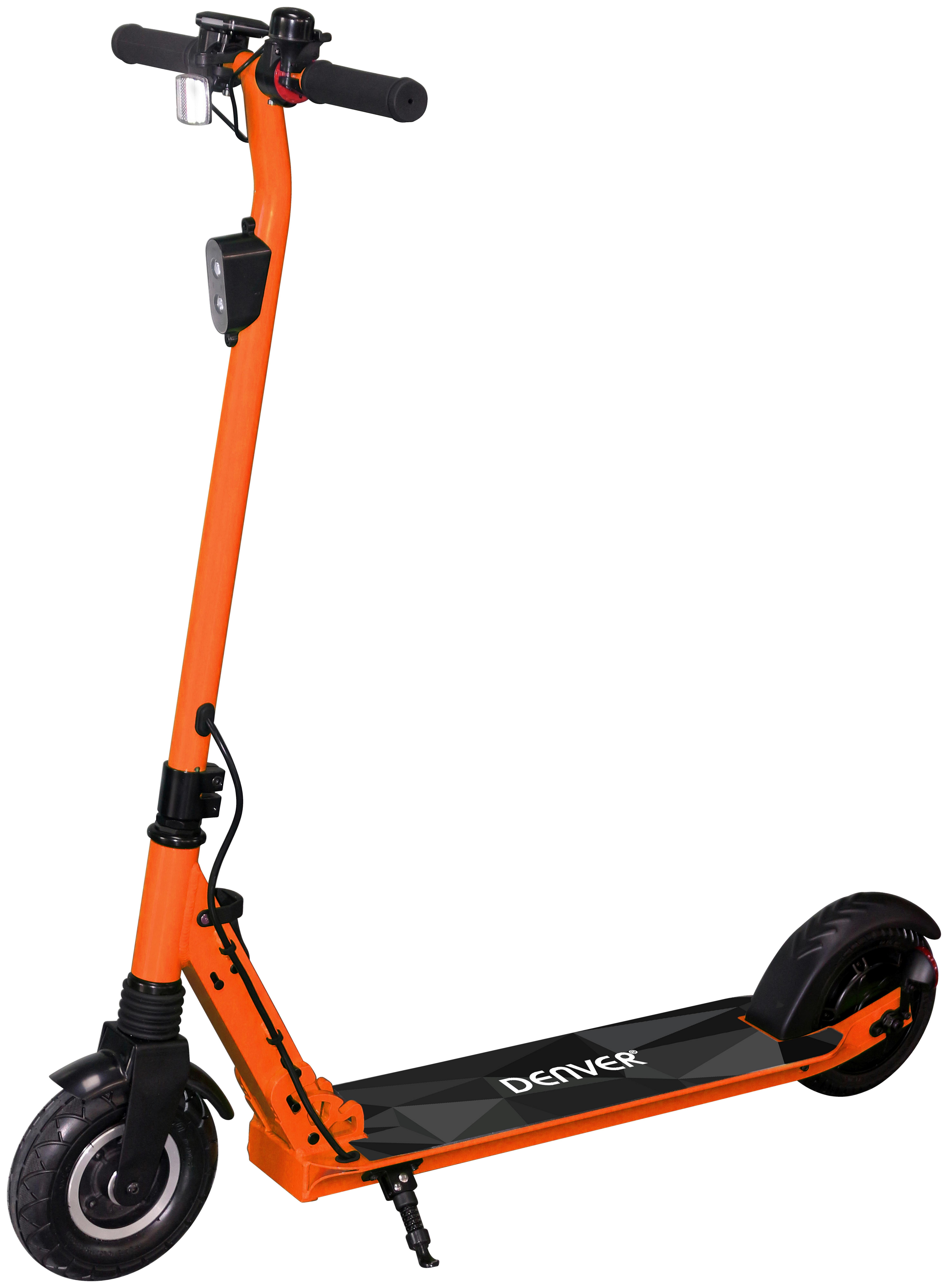 E-Scooter Klappbar Sel- 80130 Orange mit Parkständer - Orange, Basics (102/42/105,5cm)
