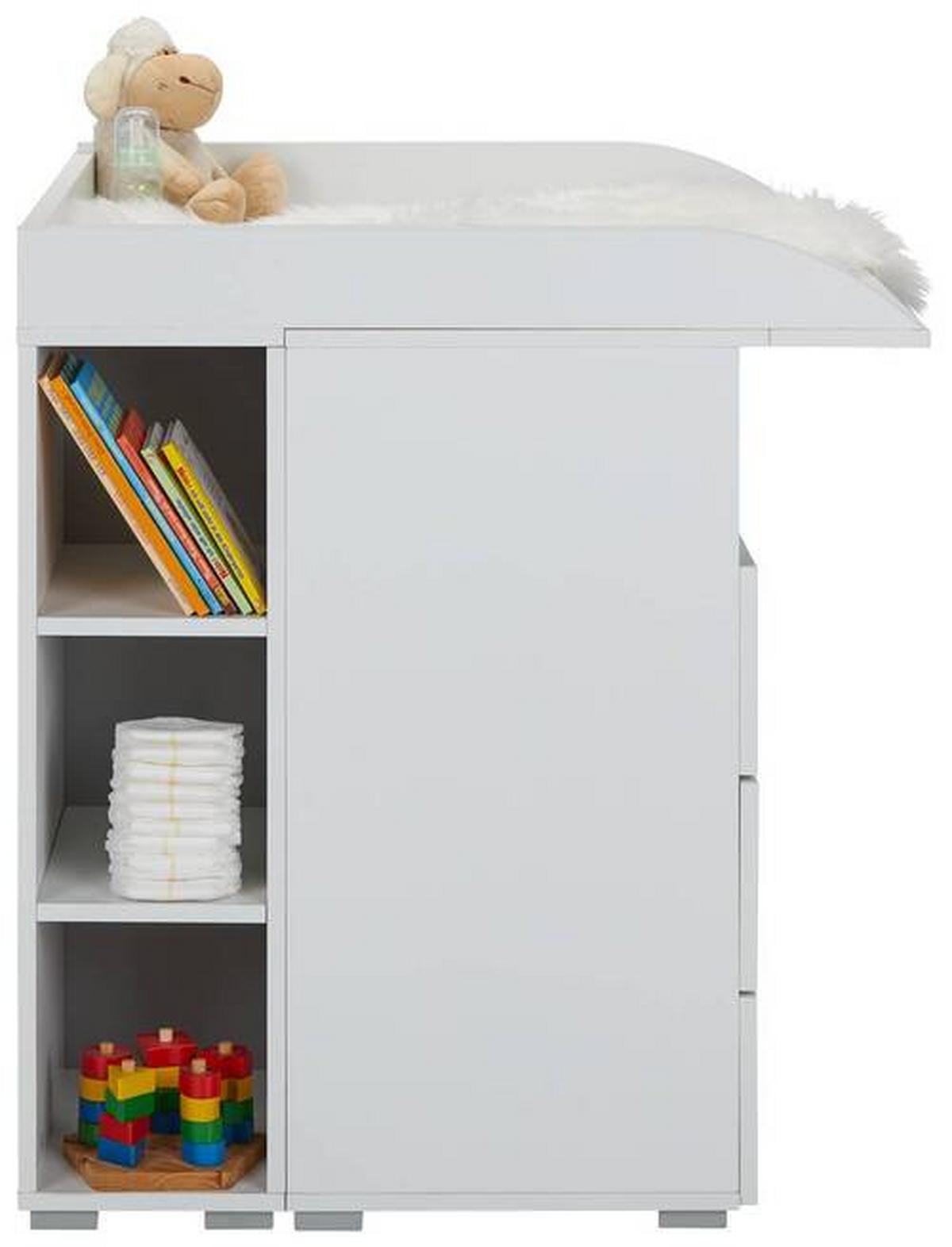 REGÁL WHITE - kompozitní dřevo (23/87/40cm)