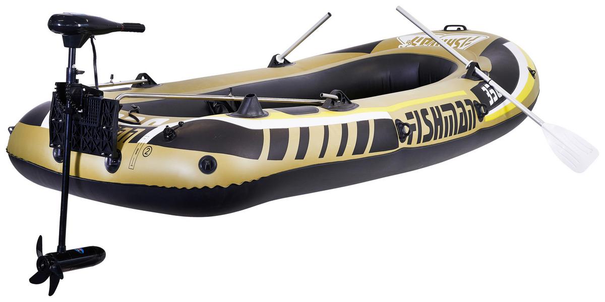 Schlauchboot Sbm 350 Gelb/ Sandfarben 3 Personen Pumpe - Sandfarben/Gelb, KONVENTIONELL, Kunststoff (305/136/42cm)