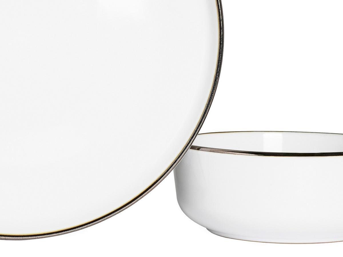 TAFELSERVICE 24797 NORDIC FESTIVE WEISS - Goldfarben/Weiß, Basics, Keramik - Creatable