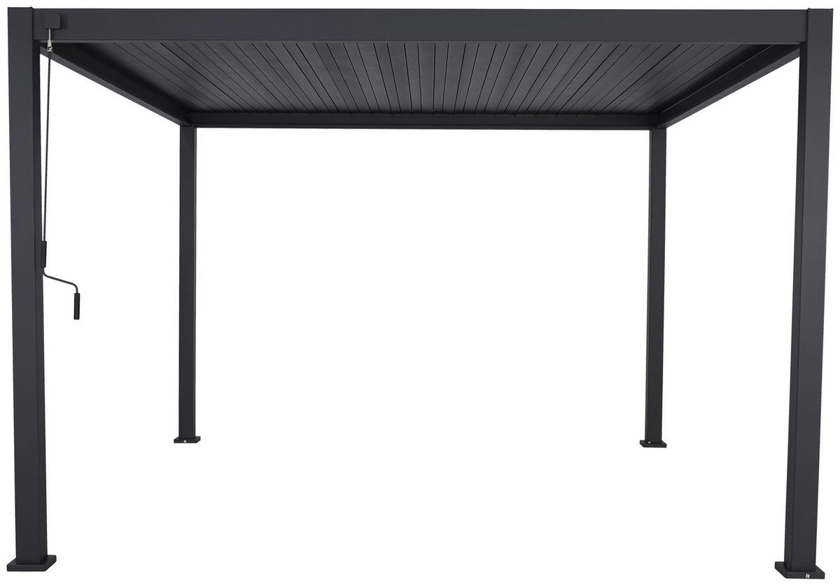 PERGOLA DELUXE 360X360CM ANTHRAZIT - Anthrazit, MODERN, Metall (360/250/360cm) - Gardenson