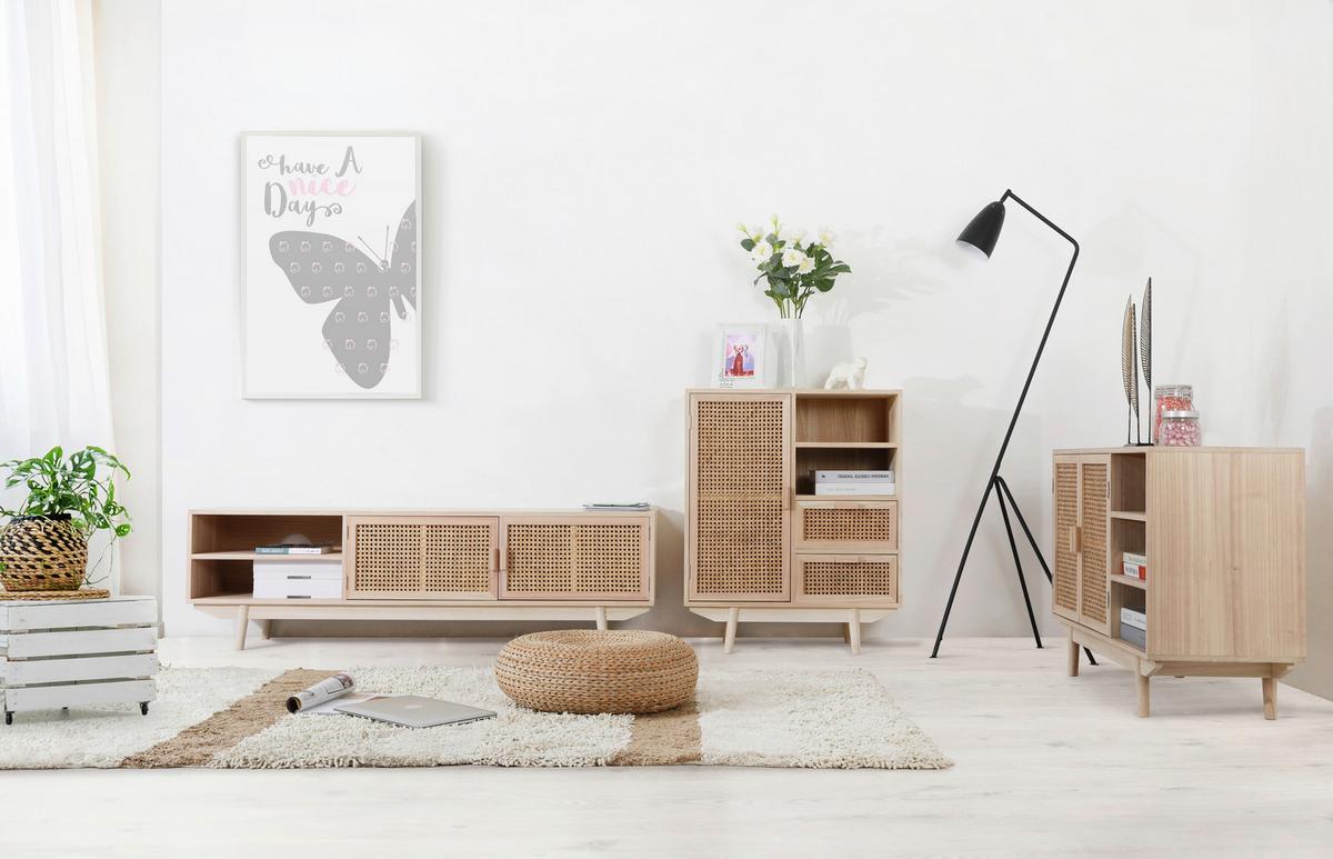Sideboard Naturfarben B: 100cm - Naturfarben, Design, Holz/Holzwerkstoff (100/65/36cm) - Livetastic