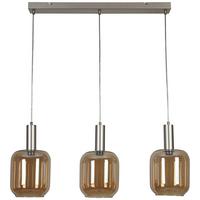 ZÁVĚSNÉ SVÍTIDLO SIOP - jantarové barvy/průhledné, Moderní, kov/plast (80/20/120cm)