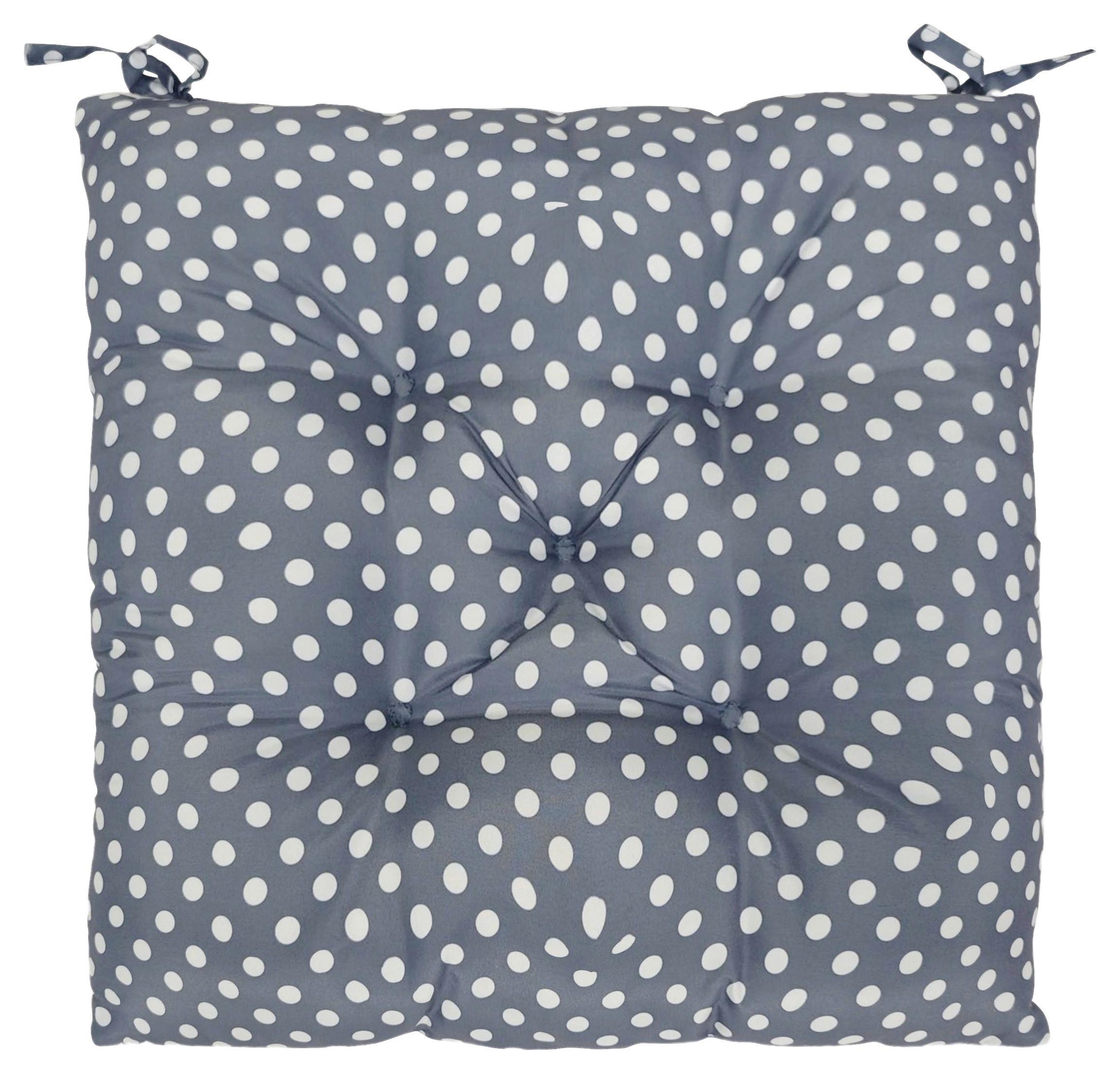 Ülőpárna Szett Dot 2 Részes Kb. 40/40cm - antracit, Modern, textil (40/40/4cm) - Luca Bessoni