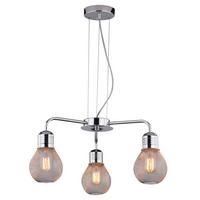 Pendelleuchte 33-58539 Gliva - Chromfarben, KONVENTIONELL, Metall (46/46/125cm)