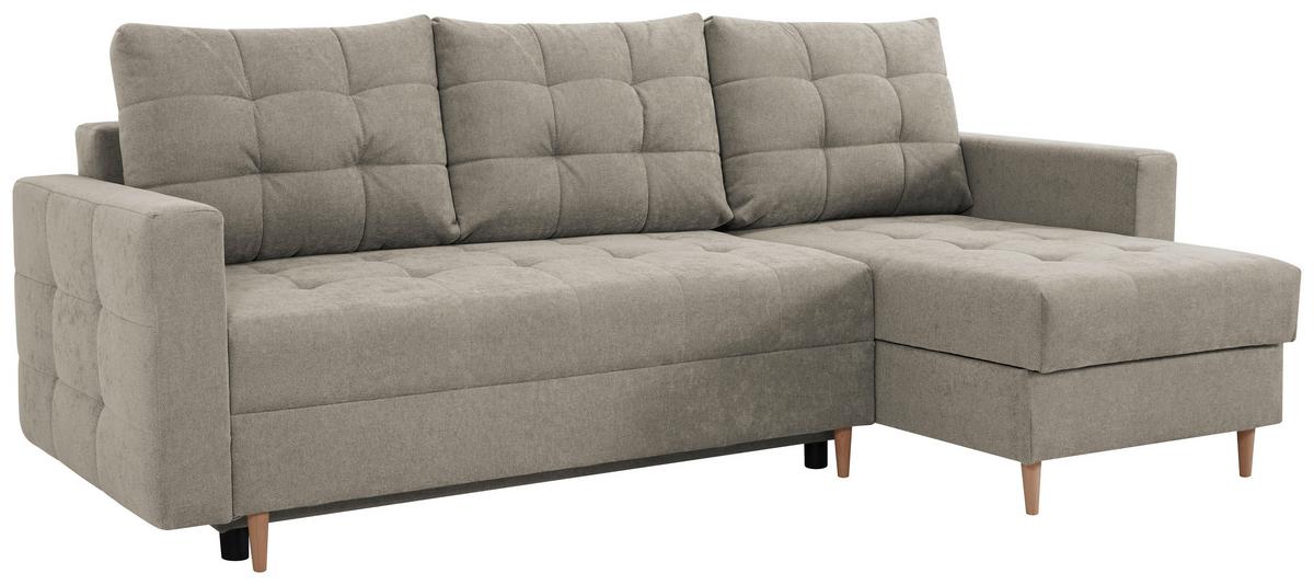 Ecksofa Asti Hellgrau B: 232 cm - Hellgrau, Design, Textil (232/141cm) - MID.YOU