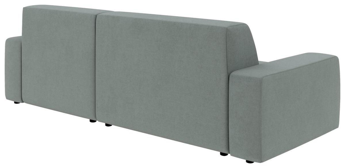 Ecksofa Wien, Grau S: 246x162 cm - Schwarz/Grau, MODERN, Textil (246/162cm) - Trendmanufaktur