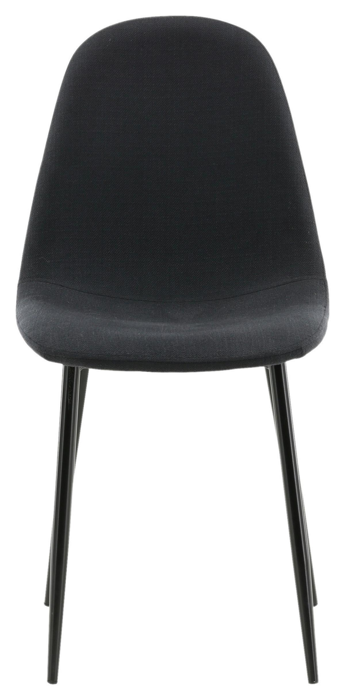 Stuhl-set Polar - Schwarz, Design, Textil/Metall (44/87/53cm) - Livetastic