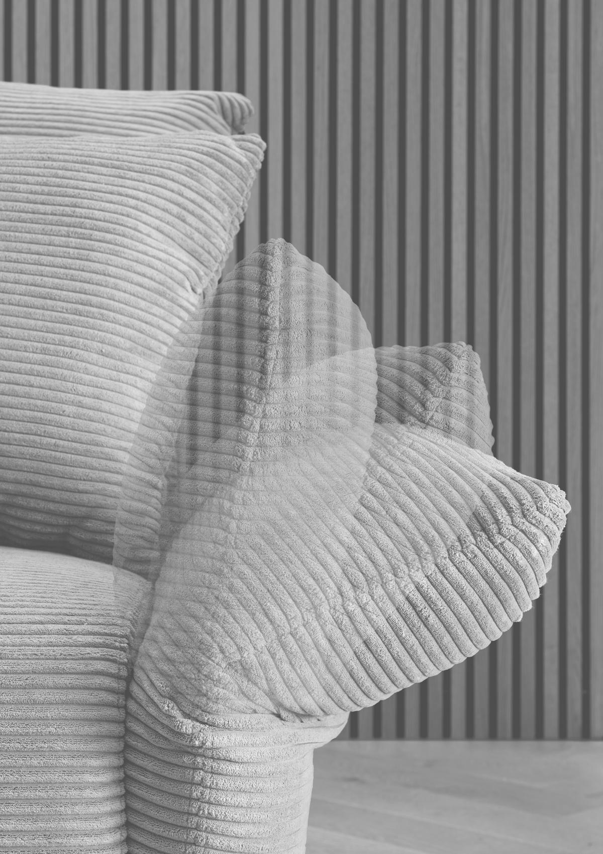 Ecksofa Vanilla Anthrazit S: 178x264-302 cm - Anthrazit/Schwarz, Design, Textil (178/264-302cm) - Livetastic