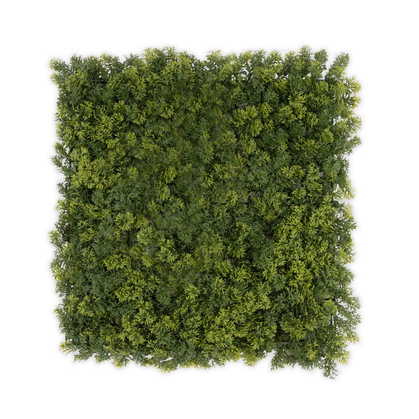 Wandverkleidung Kunstpflanze - Waldgrün/Dunkelgrün, Trend, Kunststoff (50/50cm) - FloorDirekt